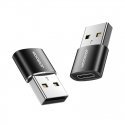 USB male-female Type-C adapter (2 pieces) Joyroom S-H152 (black)