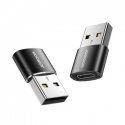 USB male-female Type-C adapter (2 pieces) Joyroom S-H152 (black)