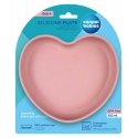 CANPOL BABIES silicone plate with attachment, 6 months+, HEART, 80/309_pin