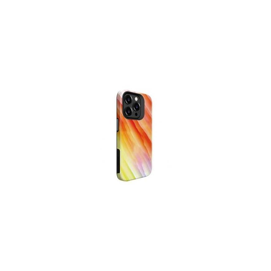 Evelatus Apple iPhone 15 Armor case TPU+PC Customized Print Design Geltona Oranžinis