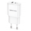 Forever TC-01-20AC Adapteris PD / QC / USB-C / 1USB / 20W