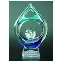 Tryumf Engraved glass trophy with case Tryumf Engraved glass trophy with case