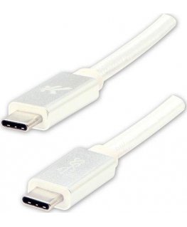 USB cable Logo USB-C - USB-C 1 m White