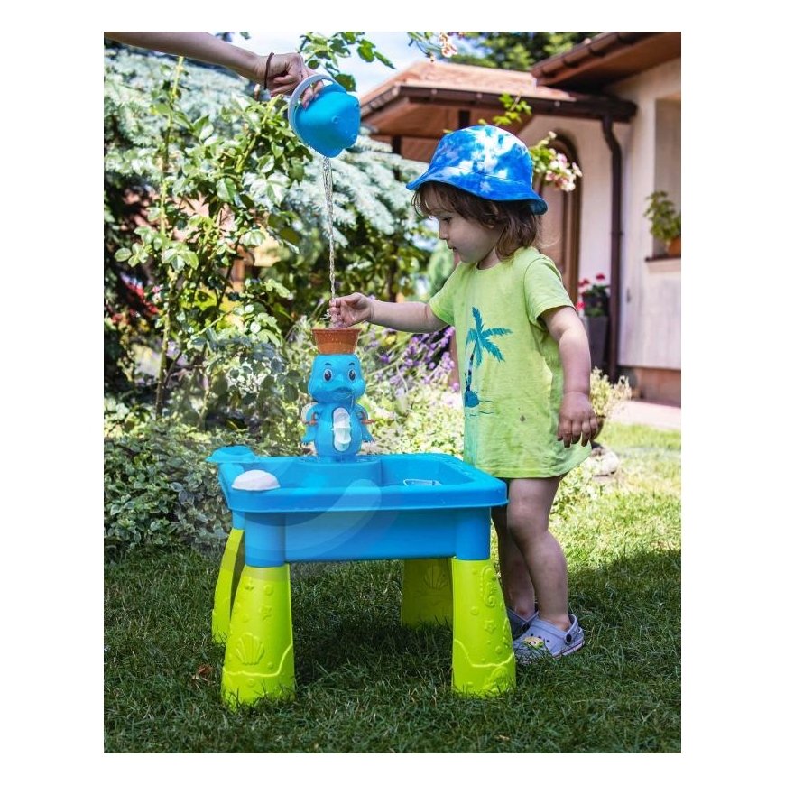 WOOPIE Vandens staliukas 2in1 Sandbox Duck Waterfall 9 acc. – 4