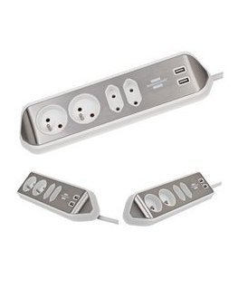 Brennenstuhl estilo 4 socket electrical strip 2 m white (1153594420)