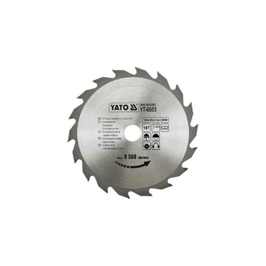 Yato Circular saw for wood 160x20mm