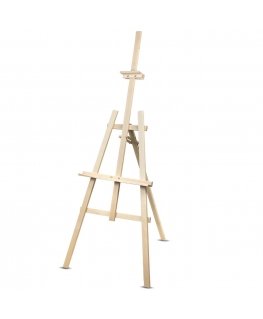 WOODOK tapybos molbertas 150 cm, stabilus buko mediena, natūrali eko mediena, suaugusiems ir vaikams, profesionaliems menininkam