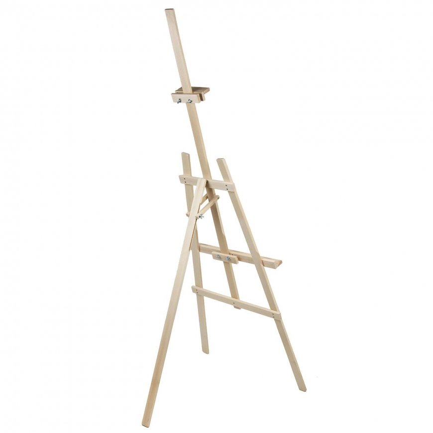 WOODOK tapybos molbertas 150 cm, stabilus buko mediena, natūrali eko mediena, suaugusiems ir vaikams, profesionaliems menininkam – 3