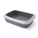 Savic Toilet with frame ISIS, rectangular, 50x37x14 cm white/grey Savic Toilet with frame ISIS, rectangular, 50x37x14 cm white/grey