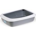 Savic Toilet with frame ISIS, rectangular, 50x37x14 cm white/grey Savic Toilet with frame ISIS, rectangular, 50x37x14 cm white/grey