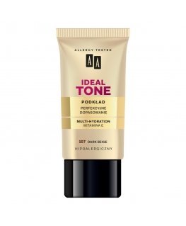 AA Make Up Ideal Tone Podkład "Perfekcyjne Dopasowanie" nr 107 Dark brownish-yellow 30ml