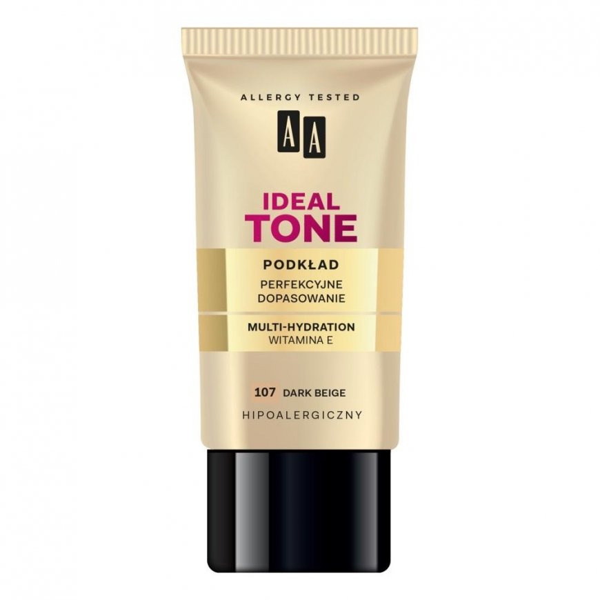 AA Make Up Ideal Tone Podkład "Perfekcyjne Dopasowanie" nr 107 Dark rusvai gelsvas 30ml