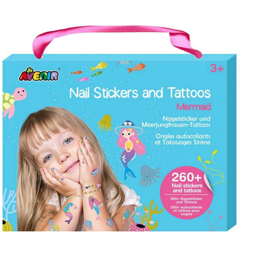 AVENIR 230+ nail stickers and tattoos "Mermaids"
