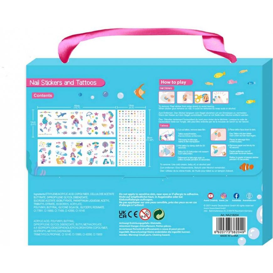 AVENIR 230+ nail stickers and tattoos "Mermaids" – 2