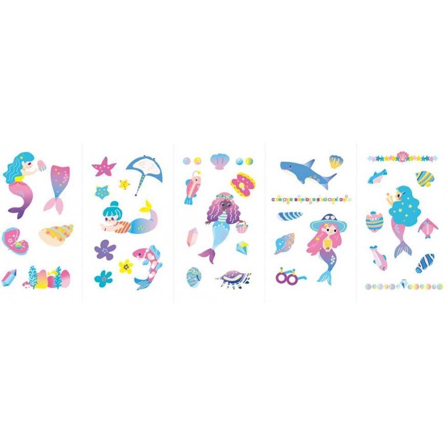 AVENIR 230+ nail stickers and tattoos "Mermaids" – 4