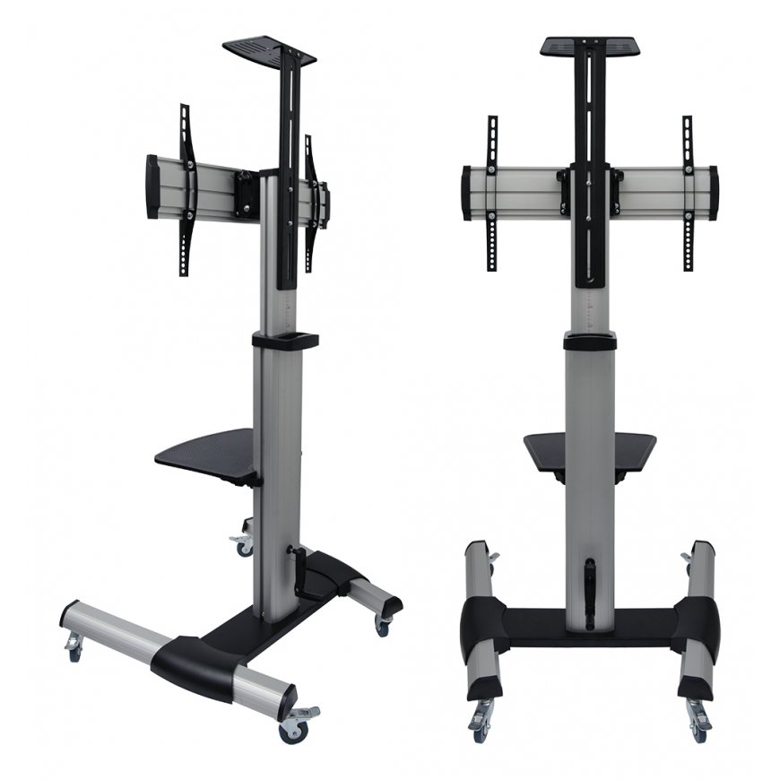 Deltaco ARM-0450 monitorin kiinnike ja jalusta 177,8 cm (70") Musta Lattia – 4