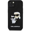 Karl Lagerfeld 3D Rubber Karl and Choupette Case for iPhone 13 Black Karl Lagerfeld 3D Rubber Karl and Choupette Case for iPhone 13 Black