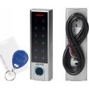 Orno Touch code lock with card and proximity tag reader, fingerprint reader and Bluetooth, SUPER NARROW IP68, with 3A relay, wit Orno Touch code lock with card and proximity tag reader, fingerprint reader and Bluetooth, SUPER NARROW IP68, with 3A relay, wit