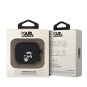 Headphone Karl Lagerfeld 3D Logo NFT Karl and Choupette Silicone Case for AirPods 3 Black