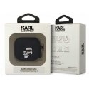 Ausinės Karl Lagerfeld 3D Logo NFT Karl ir Choupette Silikoninis dėklas skirta AirPods 3 Juodas