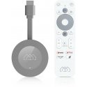 „Ab Com Homatics Dongle G 4K Media Streaming Client Google TV Media Player Stick“ su nuotolinio valdymo blykste „eMMC 8GB Chrome