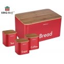 King Hoff BAKERY KINGHOFF + 3 KITCHEN CONTAINERS KH-1085 King Hoff BAKERY KINGHOFF + 3 KITCHEN CONTAINERS KH-1085