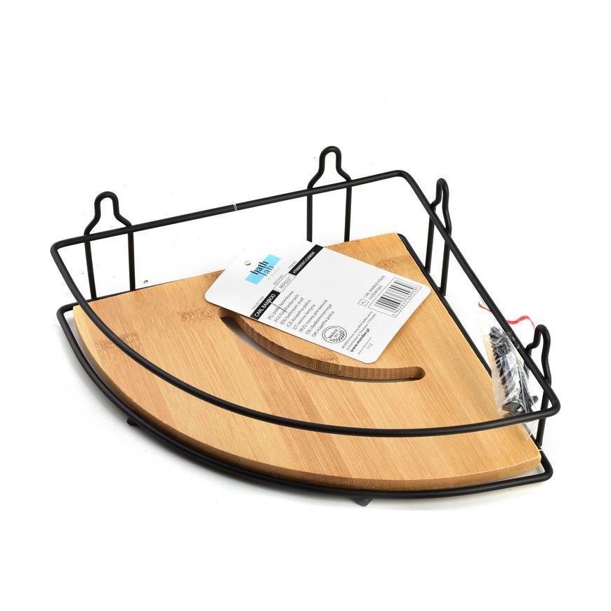 Bathlab By Mondex CARL BAMBOO Bathroom shelf h6.5x19x20ccm Level 1
