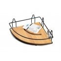 Bathlab By Mondex CARL BAMBOO Bathroom shelf h6.5x19x20ccm Level 1