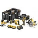 battery Combo set DCD791 + DCS335 + DCS570 + DCS367, 18V XR DeWalt [DCK480P3T-QW] 3x5.0Ah, Li-Ion, 3 cases TSyes