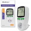 Qoltec Vatmetras energijos suvartojimo matuoklis PM0627 su matavimo istorija | 3680w | 16a | LCD Qoltec Vatmetras energijos suvartojimo matuoklis PM0627 su matavimo istorija | 3680w | 16a | LCD