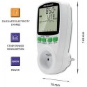 Qoltec Vatmetras energijos suvartojimo matuoklis PM0627 su matavimo istorija | 3680w | 16a | LCD Qoltec Vatmetras energijos suvartojimo matuoklis PM0627 su matavimo istorija | 3680w | 16a | LCD