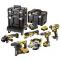 Dewalt akumulatorowy komplektas Combo Li-Ion 18V DCD796 + DCF887 + DCS335 + DCS570 + DCH273 + DCG405 + 3 x DCB184 [DCK685P3T-QW