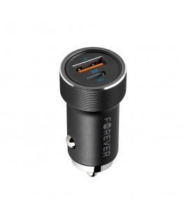 Forever CC-06 PD QC Automašīnas Lādētājs USB-C / USB / 20W