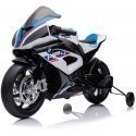 Lean Cars Baterija varomas motociklas BMW HP4 Race JT5001 baltas Lean Cars Baterija varomas motociklas BMW HP4 Race JT5001 baltas