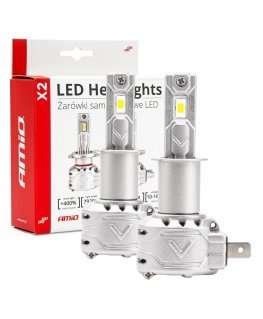 x2 serijos amio h3 led automobilių lemputės