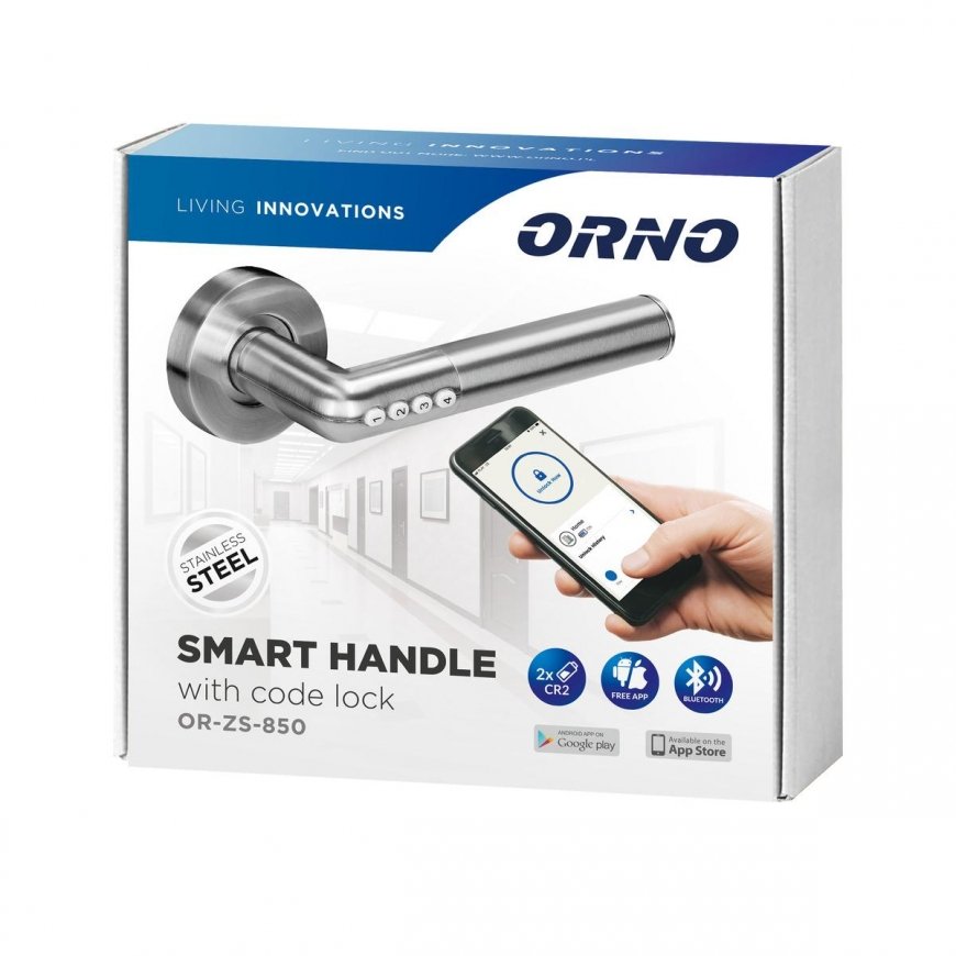 Orno Handle with IP44 code lock, PIN and Bluetooth opening – 3