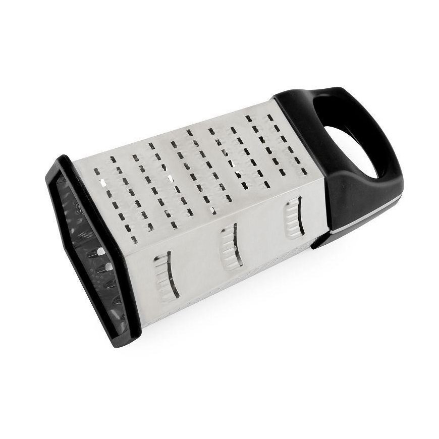BOJ 021121602 6-sided grater, ner. pl., 0.25 mm thick, plastic handle