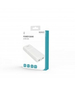Išorinė baterija DELTACO 20 000 mAh, 2x USB-A, 1x USB-C / PB-C1006