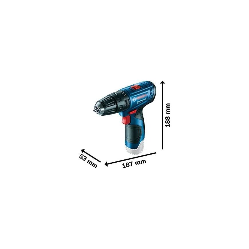 Akumuliatorinis smūginis gręžtuvas-suktuvas Bosch GSB 120-LI Professional, 12V 30/14Nm 2x2,0Ah – 5