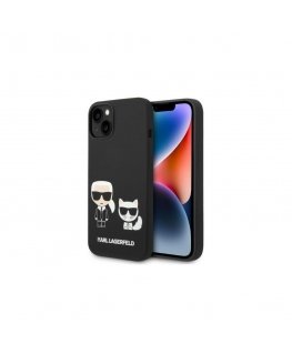 Karl Lagerfeld case iPhone 14 Plus 6.7" KLHMP14MSSKCK black HC Magsafe liquid silicone Karl & Choupette