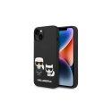 Karl Lagerfeld case iPhone 14 Plus 6.7" KLHMP14MSSKCK black HC Magsafe liquid silicone Karl & Choupette