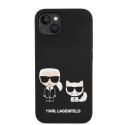 Karl Lagerfeld case iPhone 14 Plus 6.7" KLHMP14MSSKCK black HC Magsafe liquid silicone Karl & Choupette