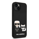 Karl Lagerfeld case iPhone 14 Plus 6.7" KLHMP14MSSKCK black HC Magsafe liquid silicone Karl & Choupette