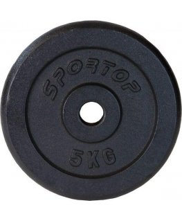 OBCIĄŻENIE ŻELIWNE Black 5 KG ENERO FIT fi26,5
