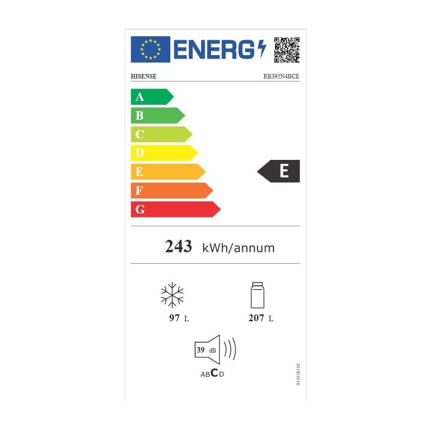 Refrigerator HISENSE RB395N4BCE – 2