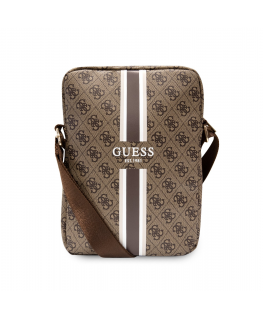 Guess 4G Stripes Planšetė Bag - Krepšys na tablet 10" (Ruda)