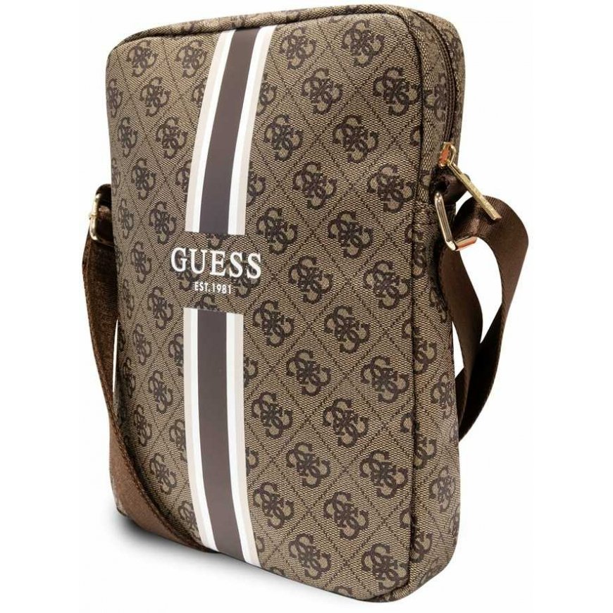 Guess 4G Stripes Planšetė Bag - Krepšys na tablet 10" (Ruda) – 3
