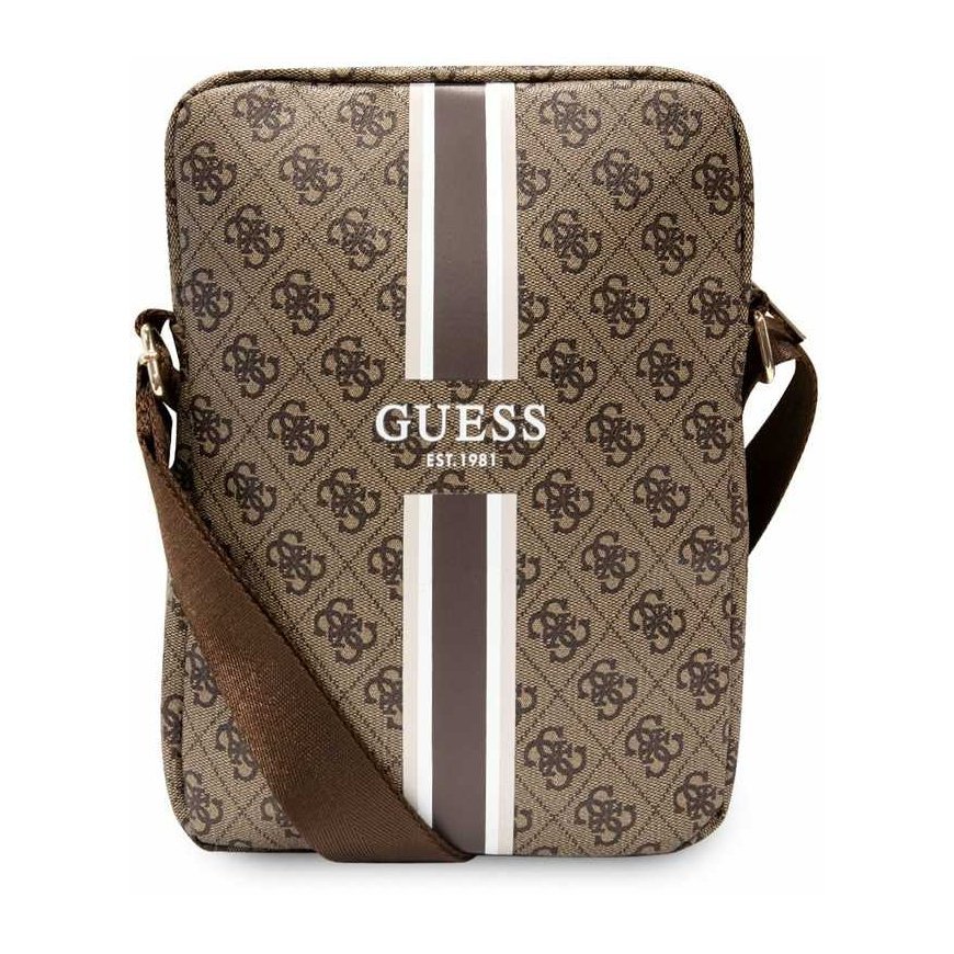 Guess 4G Stripes Planšetė Bag - Krepšys na tablet 10" (Ruda) – 4