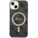 Guess IML 4G MagSafe case for iPhone 15 Black