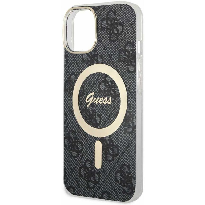 Guess IML 4G MagSafe dėklas, skirtas iPhone 15 Juodas – 3
